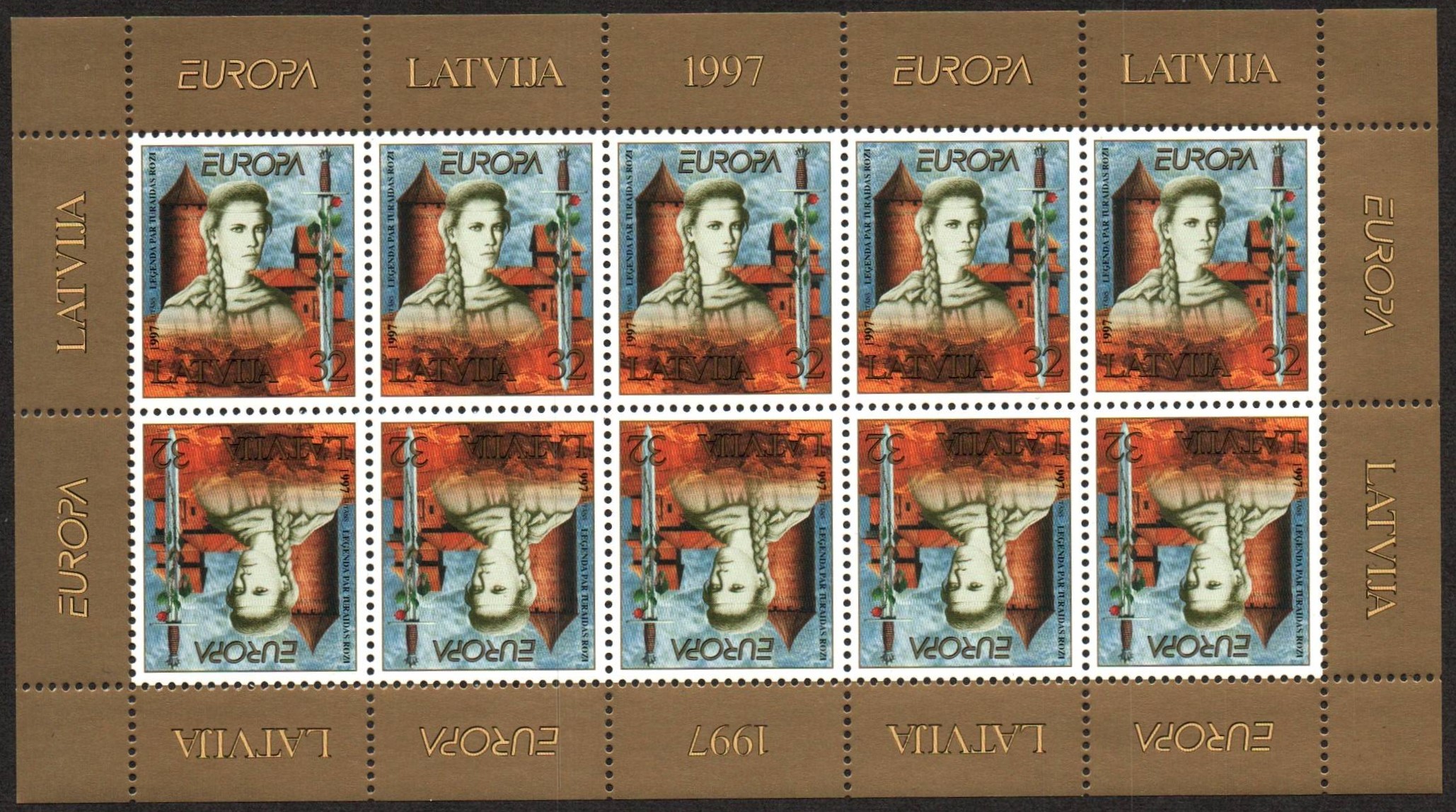 Baltic States Scott 442a Michel 453Klb 